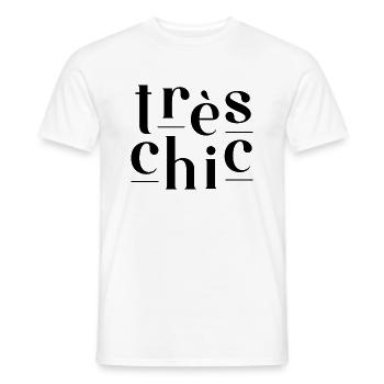 Très Chic - T-shirt homme - blanc - Devant - AI Model Male 178 dark (178cm)
