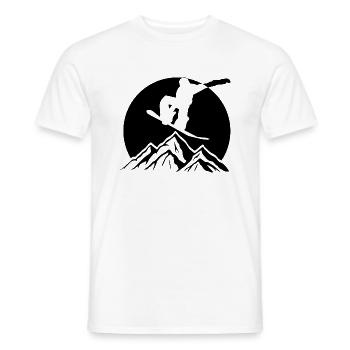 Snowboard Snowboarder - T-shirt homme - blanc - Devant - AI Model Male 178 dark (178cm)