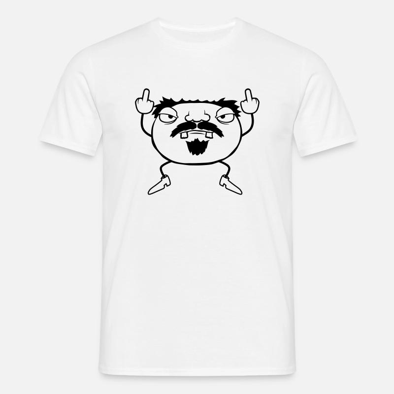 Frecher alter Mann - Männer T-Shirt - Weiß