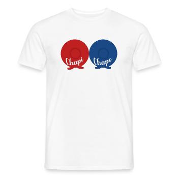 chapichapo - T-shirt homme - blanc - Devant - AI Model Male 178 dark (178cm)