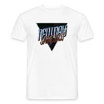 humor love happy awesome fun defensive statement - Männer T-Shirt - Weiß - Vorne - AI Model Male 178 dark (178cm)
