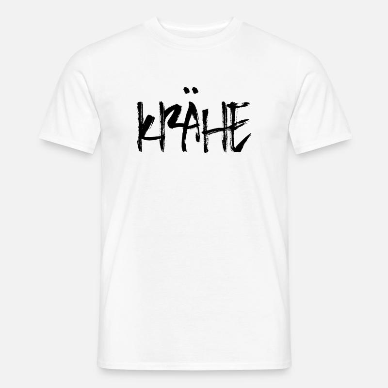 Krähe - Männer T-Shirt - Weiß