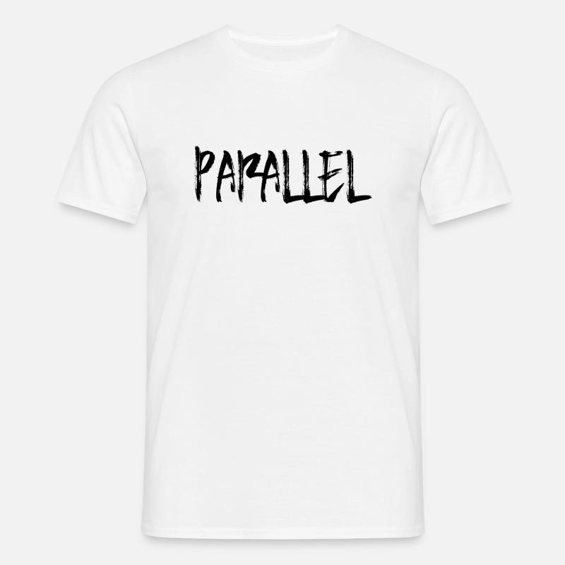 Parallel - Männer T-Shirt - Weiß