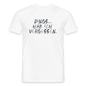 lustiger Spruch Schrift verrgessen Sommer Sonne - Männer T-Shirt - Weiß - Vorne - AI Model Male 178 dark (178cm)