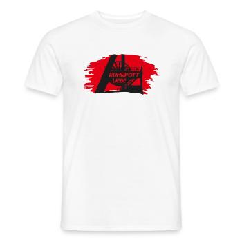 Ruhrpottliebe schlägt in meiner Brust - Männer T-Shirt - Weiß - Vorne - AI Model Male 178 dark (178cm)