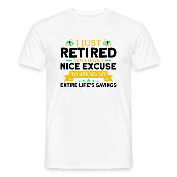 Ruhestand Rente Rentner Rente 2022 Geschenk - Männer T-Shirt - Weiß - Vorne - AI Model Male 178 dark (178cm)