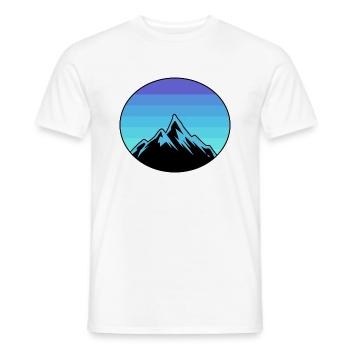 Berge Berg Retro Vintage Tirol Alpen Natur - Männer T-Shirt - Weiß - Vorne - AI Model Male 178 dark (178cm)