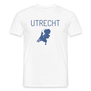 Cadeau de Noël pour bébé d’Utrecht - T-shirt homme - blanc - Devant - AI Model Male 178 dark (178cm)