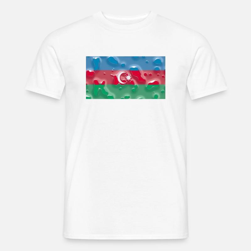 Aserbaidschan - Männer T-Shirt - Weiß