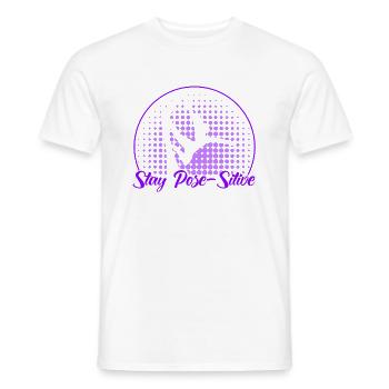 Aerial Yoga Workout Aerial Yoga Gymnasts Lufta - Men's T-Shirt - white - Front - AI Model Male 178 dark (178cm)