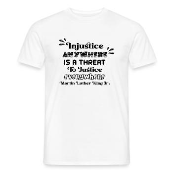 MARTIN LUTHER KING - Men's T-Shirt - white - Front - AI Model Male 178 dark (178cm)