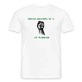 Proud grandpa - Men's T-Shirt - white - Front - AI Model Male 178 dark (178cm)