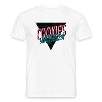Teacher Valentines Day Pastry Birthday Present Cat - Men's T-Shirt - white - Front - AI Model Male 178 dark (178cm)
