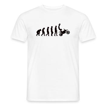 Motocycliste Motocross Cadeau Mobylette - T-shirt homme - blanc - Devant - AI Model Male 178 dark (178cm)