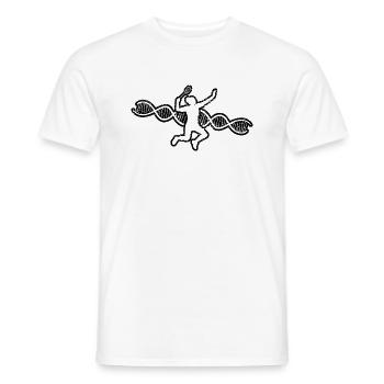 Badminton team badminton badminton fan - Men's T-Shirt - white - Front - AI Model Male 178 dark (178cm)