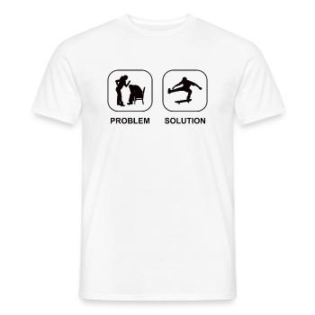 Skaten Skater Skate-Fan Skateboard Skateboarding - Männer T-Shirt - Weiß - Vorne - AI Model Male 178 dark (178cm)