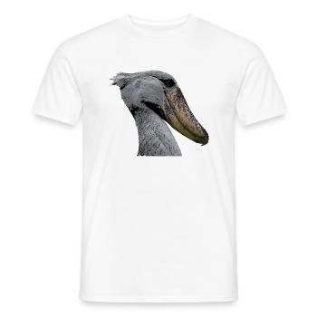 Shoebill Portrait Majestic - T-shirt homme - blanc - Devant - AI Model Male 178 dark (178cm)