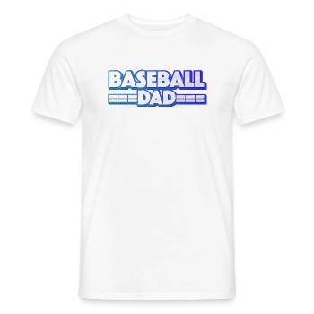Baseball Dad - Papa Lustig - Männer T-Shirt - Weiß - Vorne - AI Model Male 178 dark (178cm)