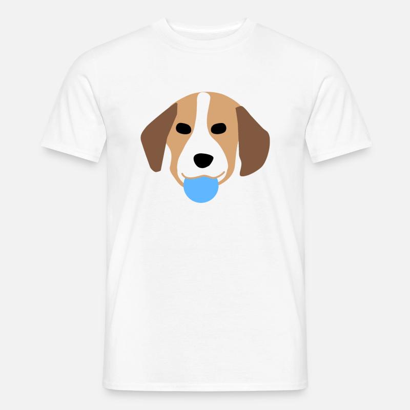 Welpengesicht 3 - Männer T-Shirt - Weiß