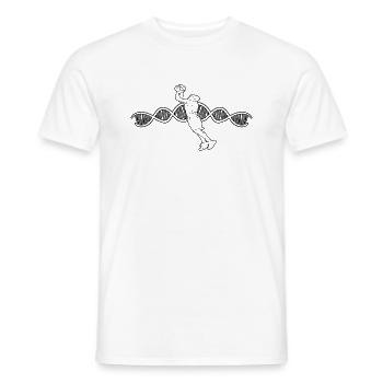 Équipe de basket-ball Joueur de basket-ball Basket-ball - T-shirt homme - blanc - Devant - AI Model Male 178 dark (178cm)