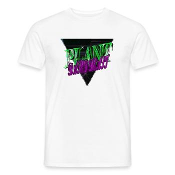 Earth Present Vegetarian Pro Vegan Animal Rights - Men's T-Shirt - white - Front - AI Model Male 178 dark (178cm)