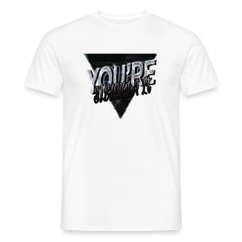 Plage Noël bande dessinée citation bodybuilder barbe Dork - T-shirt homme - blanc - Devant - AI Model Male 178 dark (178cm)