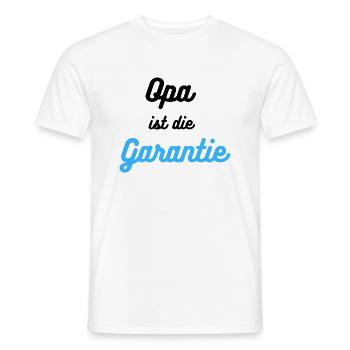 Ich bin die Garantie - Männer T-Shirt - Weiß - Vorne - AI Model Male 178 dark (178cm)
