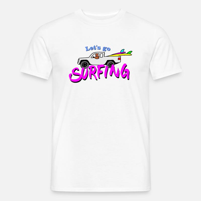 letsgo - Männer T-Shirt - Weiß