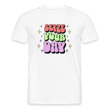 Affirmation positive - T-shirt homme - blanc - Devant - AI Model Male 178 dark (178cm)