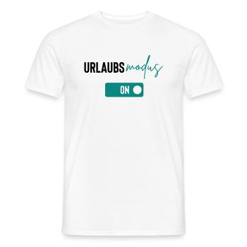 urlaubsmodus - Männer T-Shirt - Weiß - Vorne - AI Model Male 178 dark (178cm)