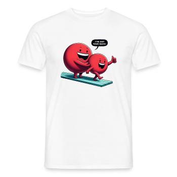 Immer unterstützendes Duo auf dem Sprungbrett - Männer T-Shirt - Weiß - Vorne - AI Model Male 178 dark (178cm)
