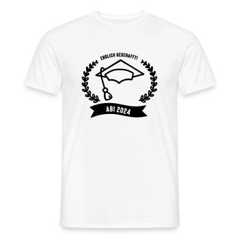 Abitur 2024 - Männer T-Shirt - Weiß - Vorne - AI Model Male 178 dark (178cm)