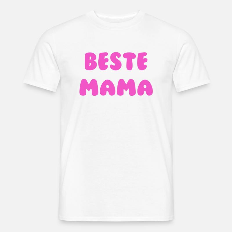 Beste Mama Pink - Männer T-Shirt - Weiß