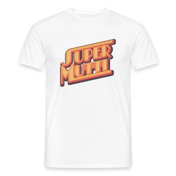 Super maman - T-shirt homme - blanc - Devant - AI Model Male 178 dark (178cm)
