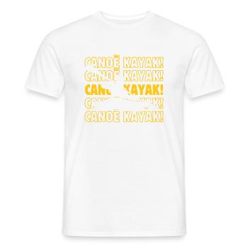 Canoë kayak canoë kayak canoë kayak - T-shirt homme - blanc - Devant - AI Model Male 178 dark (178cm)