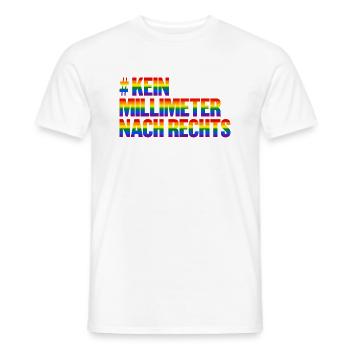 kein meter nach rechts - Männer T-Shirt - Weiß - Vorne - AI Model Male 178 dark (178cm)
