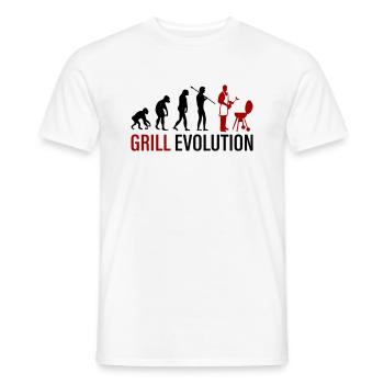 grill evolution - Männer T-Shirt - Weiß - Vorne - AI Model Male 178 dark (178cm)