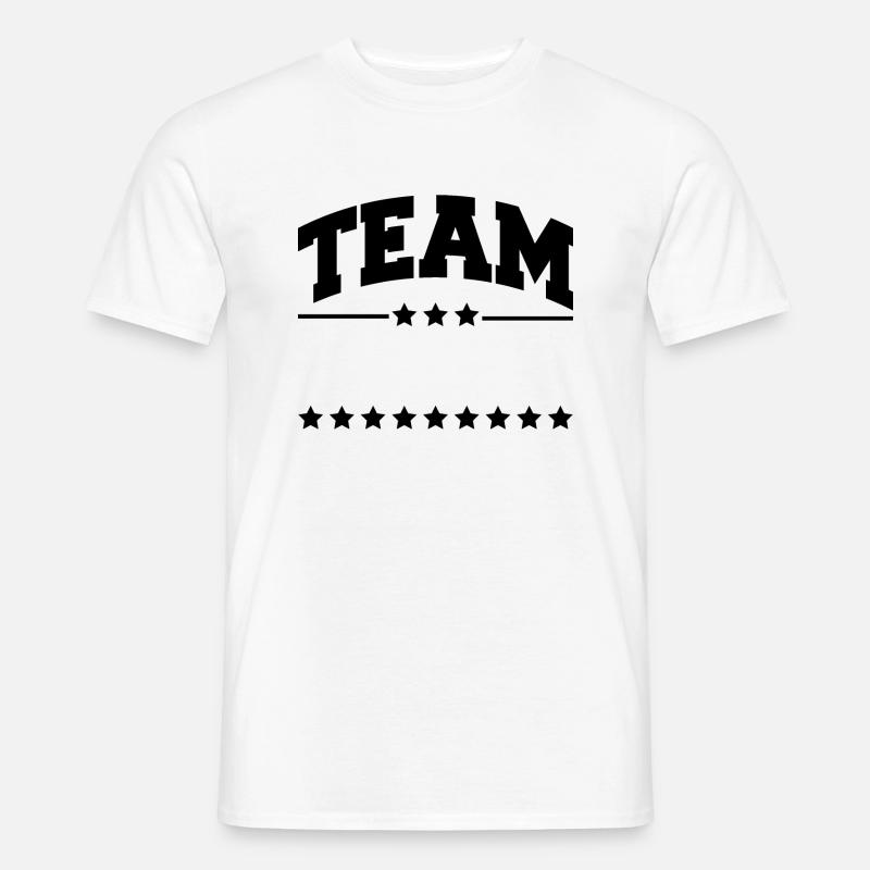 Team - Männer T-Shirt - Weiß