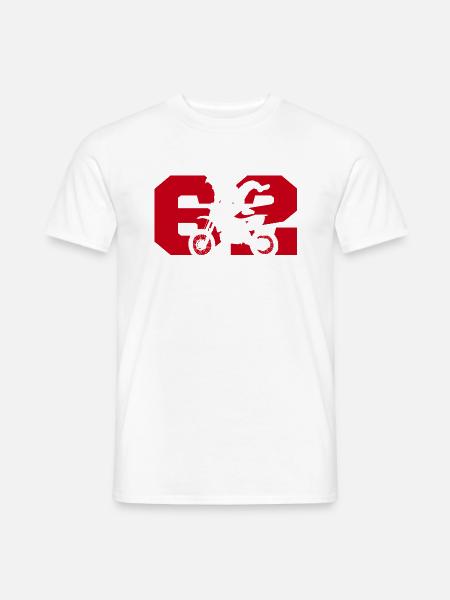Moto 62 Biker - Männer T-Shirt - Weiß