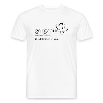 Gorgeous Design - Männer T-Shirt - Weiß - Vorne - AI Model Male 178 dark (178cm)
