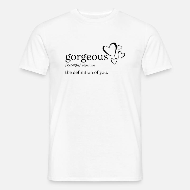 Gorgeous Design - Männer T-Shirt - Weiß