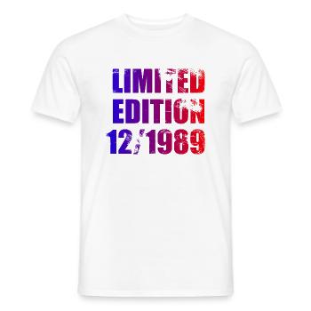 35e anniversaire Edition limitée 12/1989 - T-shirt homme - blanc - Devant - AI Model Male 178 dark (178cm)