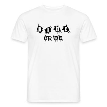 Rouler ou mourir - T-shirt homme - blanc - Devant - AI Model Male 178 dark (178cm)