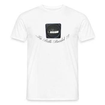 The messy ball - Men's T-Shirt - white - Front - AI Model Male 178 dark (178cm)