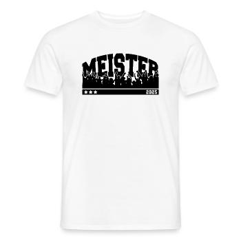 Meister 2025 - Männer T-Shirt - Weiß - Vorne - AI Model Male 178 dark (178cm)