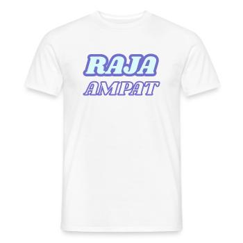 Raja Ampat - Men's T-Shirt - white - Front - AI Model Male 178 dark (178cm)