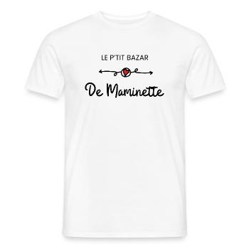 Grandma's Little Bazaar - Granny Gift Idea - Men's T-Shirt - white - Front - AI Model Male 178 dark (178cm)