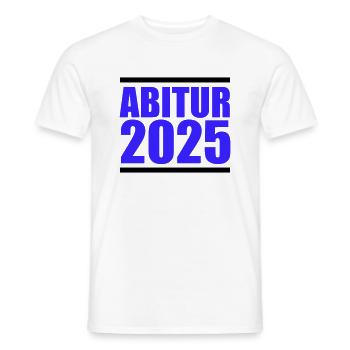 Abitur 2025 - Men's T-Shirt - white - Front - AI Model Male 178 dark (178cm)