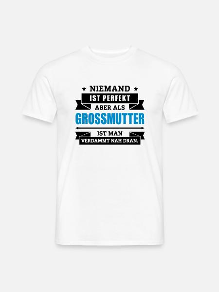 Funshirt Großmutter - Männer T-Shirt - Weiß