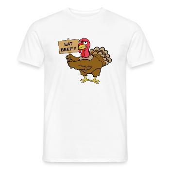 Thanksgiving Truthahn Pute - Männer T-Shirt - Weiß - Vorne - AI Model Male 178 dark (178cm)